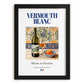 Vermouth blanc – French Liqueur Drink, Hotel Lobby Poster, in sleek black frame