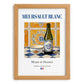 Meursault blanc – French White Wine, Vinoteca Wall Decor, set in oak frame