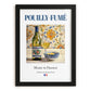 Pouilly-Fumé – French White Wine, Tasting Room Still Life, in sleek black frame
