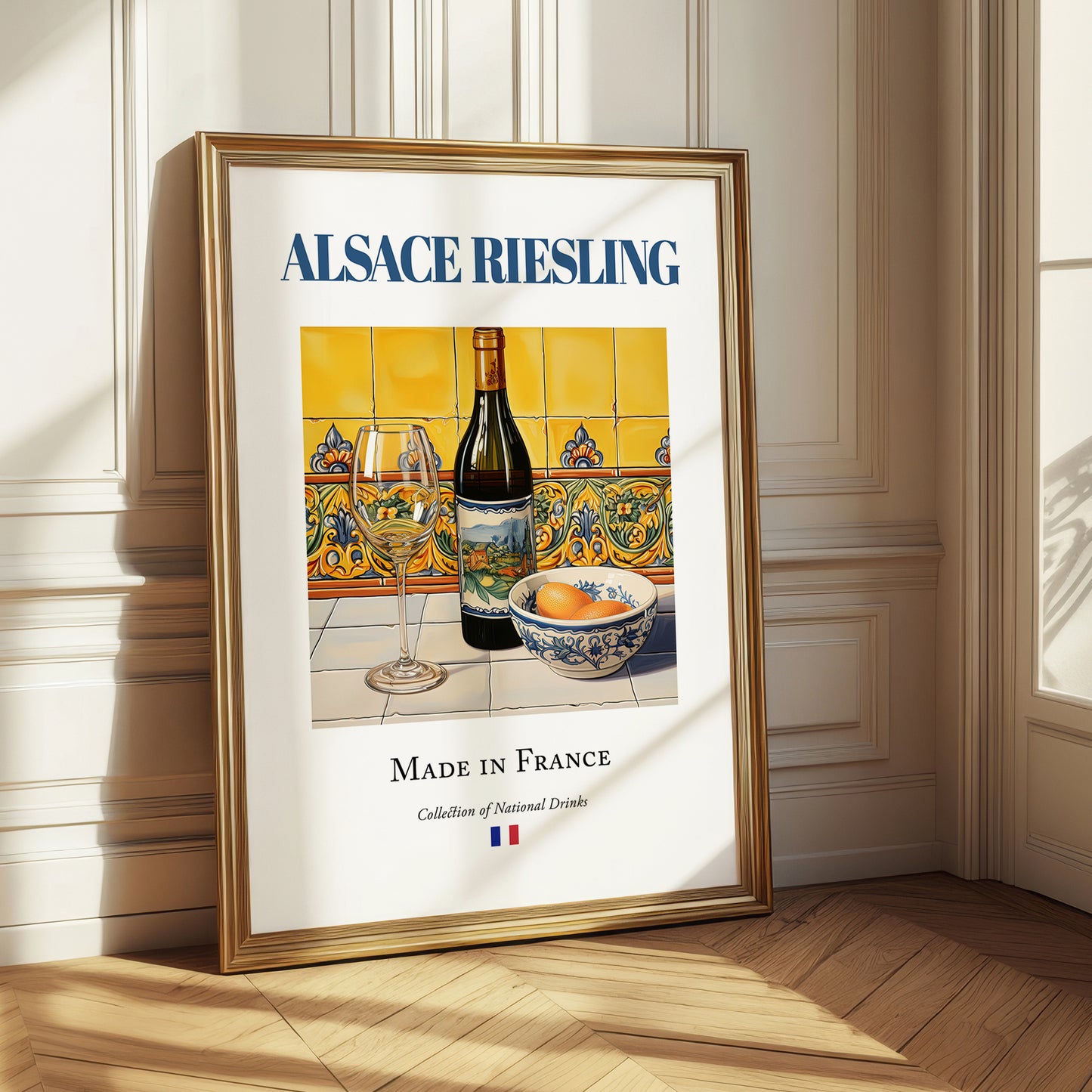 Alsace Riesling – French White Wine, Bodega Wall Decor