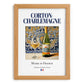 Corton-Charlemagne – French White Wine, Vinoteca Poster, set in oak frame