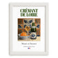 Crémant de Loire – French Sparkling Wine, Wine Bar Illustration, placed in minimal white frame