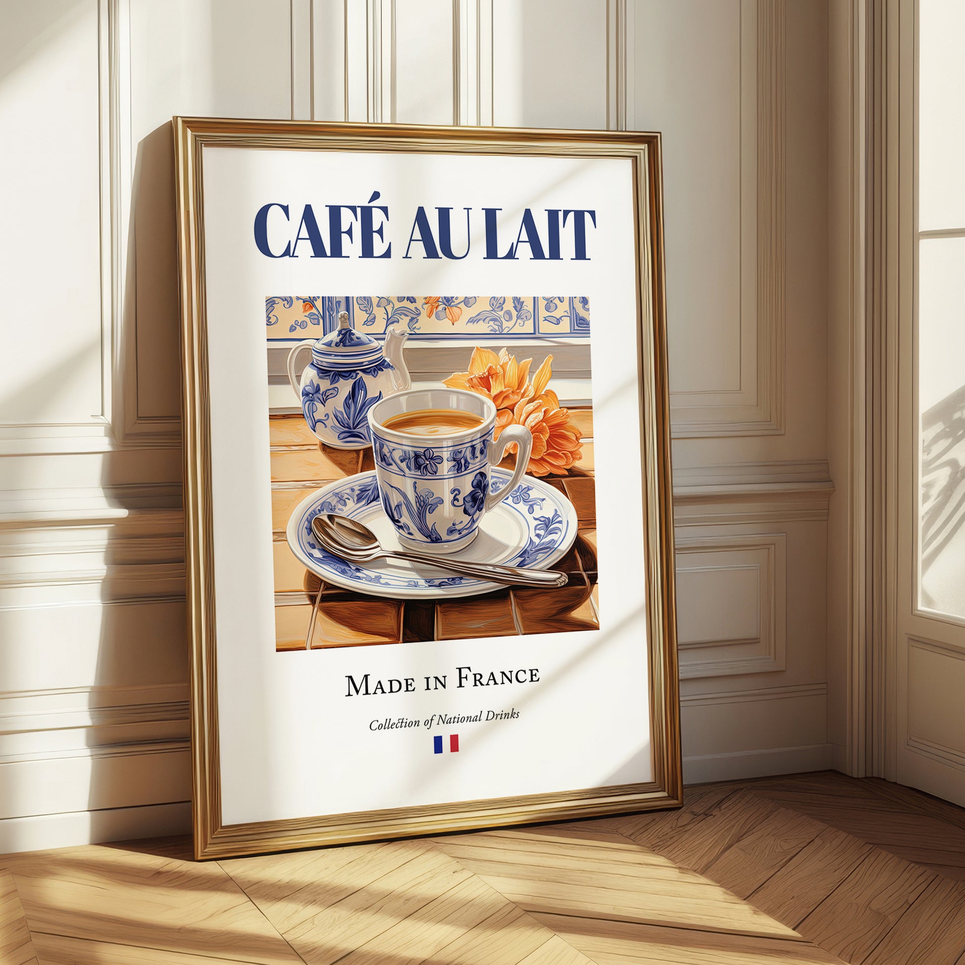 Café au lait – French Coffee, Espresso Bar Print
