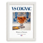 VS Cognac – French Spirit Drink, Hotel Lobby Poster, placed in minimal white frame