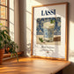 Lassi – Indian Beverage Drink, Jazz Bar Wall Decor, no-text version framed in wood
