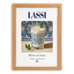 Lassi – Indian Beverage Drink, Jazz Bar Wall Decor, set in oak frame