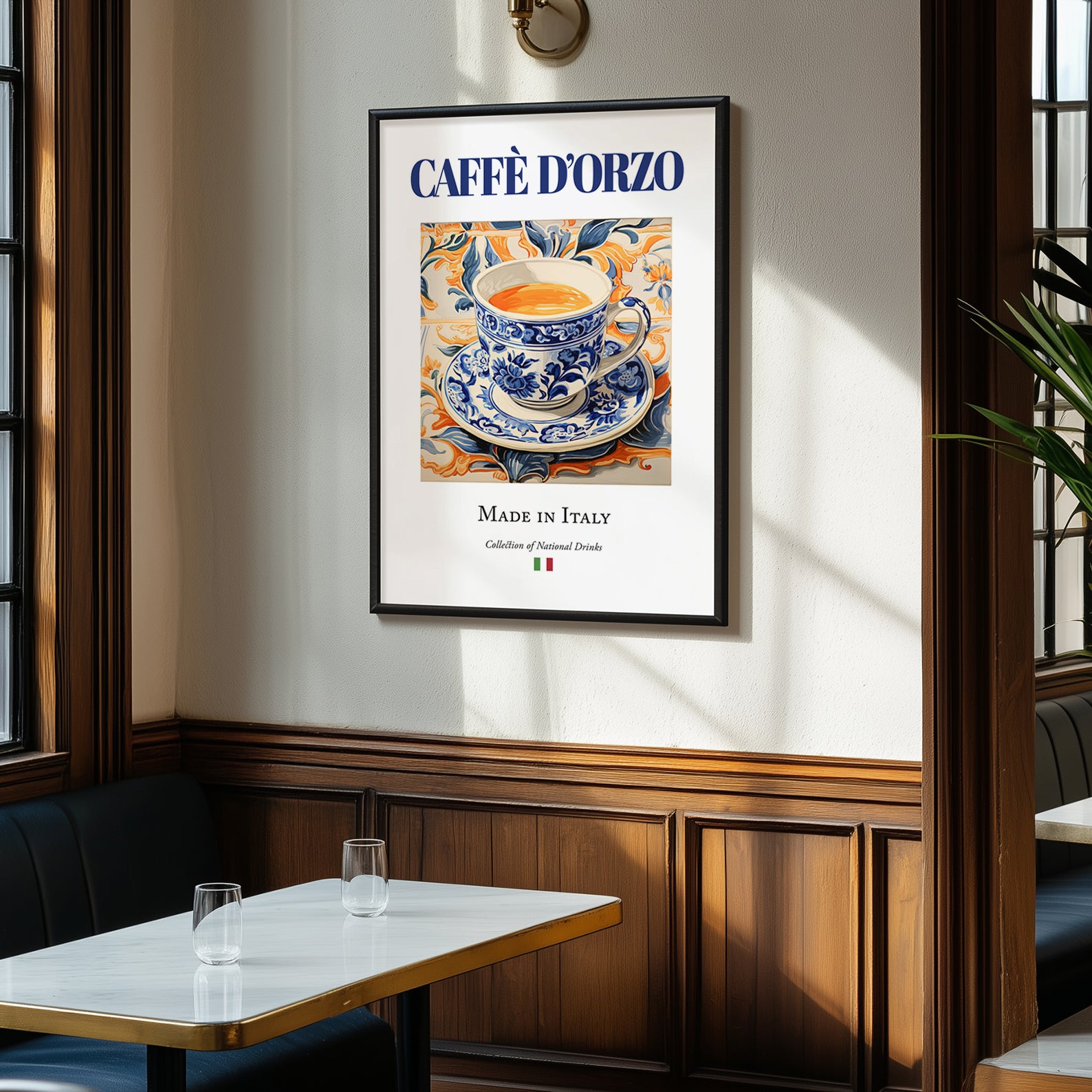 Caffè d'Orzo – Italian Coffee, Konditorei Painting, clean layout with no caption