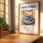 Caffè d'Orzo – Italian Coffee, Konditorei Painting, no-text version framed in wood