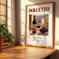 Dolcetto – Italian Red Wine, Wine Bar Print, no-text version framed in wood