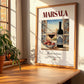 Marsala – Italian Dessert Wine, Wine Bar Poster, no-text version framed in wood