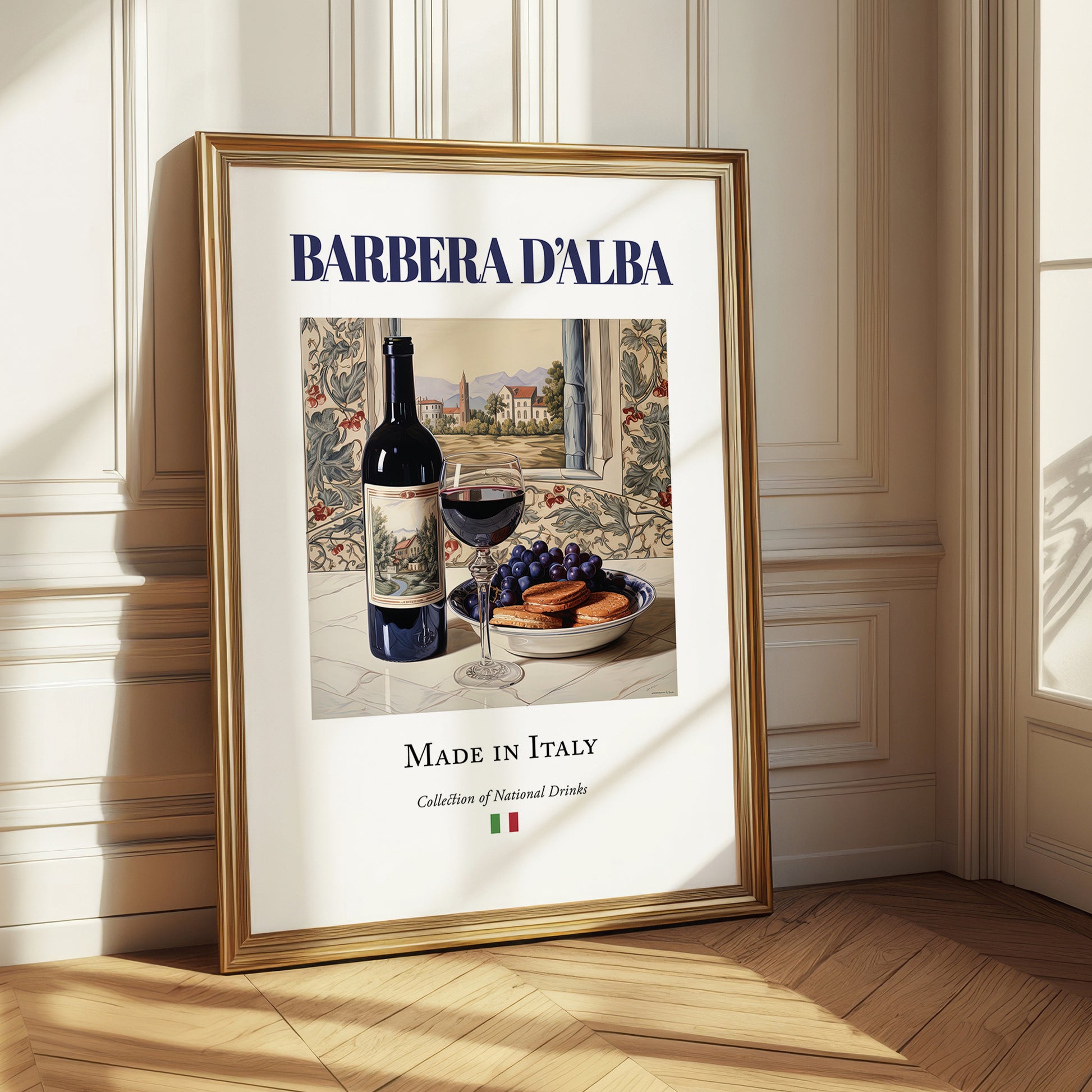 Barbera d’Alba – Italian Red Wine, Enoteca Poster