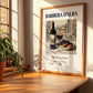 Barbera d’Alba – Italian Red Wine, Enoteca Poster, no-text version framed in wood