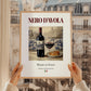 Nero d’Avola – Italian Red Wine, Enoteca Wall Art, styled in a charming Paris street view