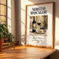 Nerello Mascalese – Italian Red Wine, Tasting Room Wall Art, no-text version framed in wood