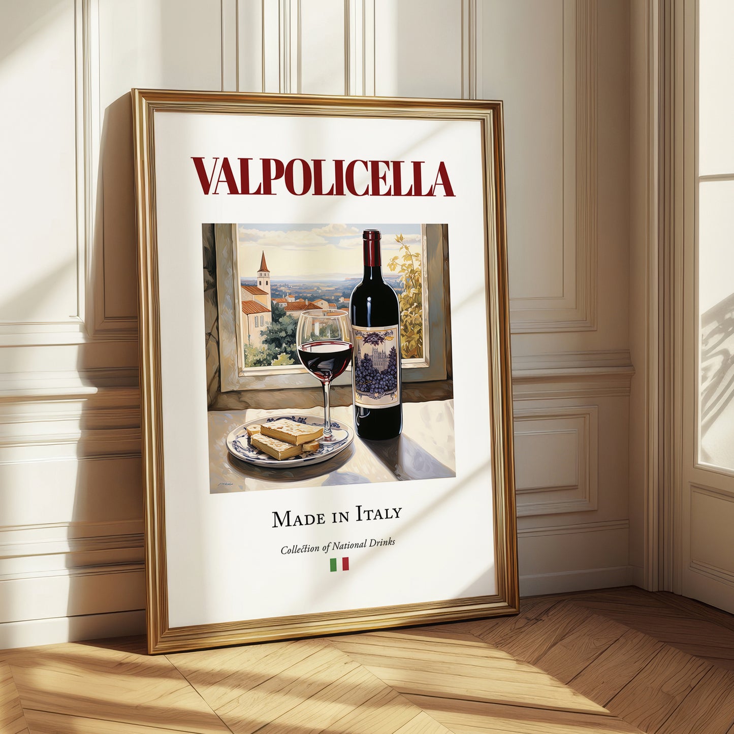 Valpolicella – Italian Red Wine, Wine Bar Illustration