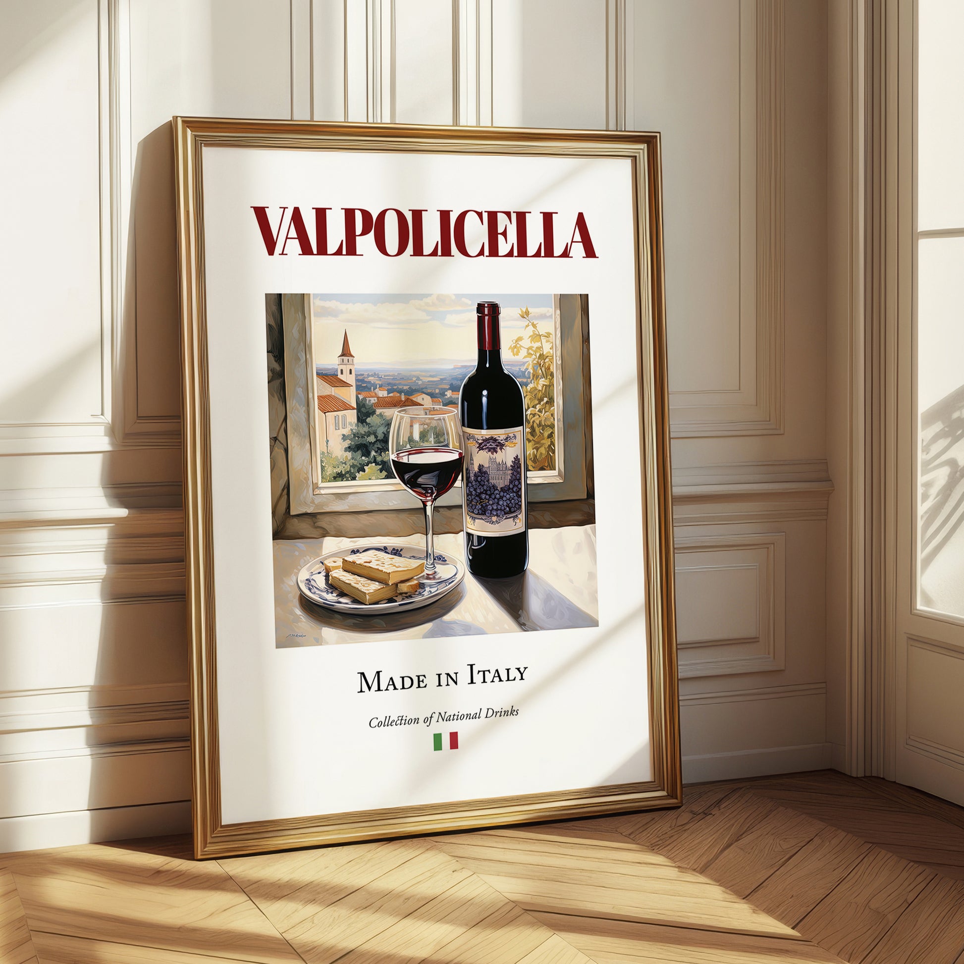 Valpolicella – Italian Red Wine, Wine Bar Illustration