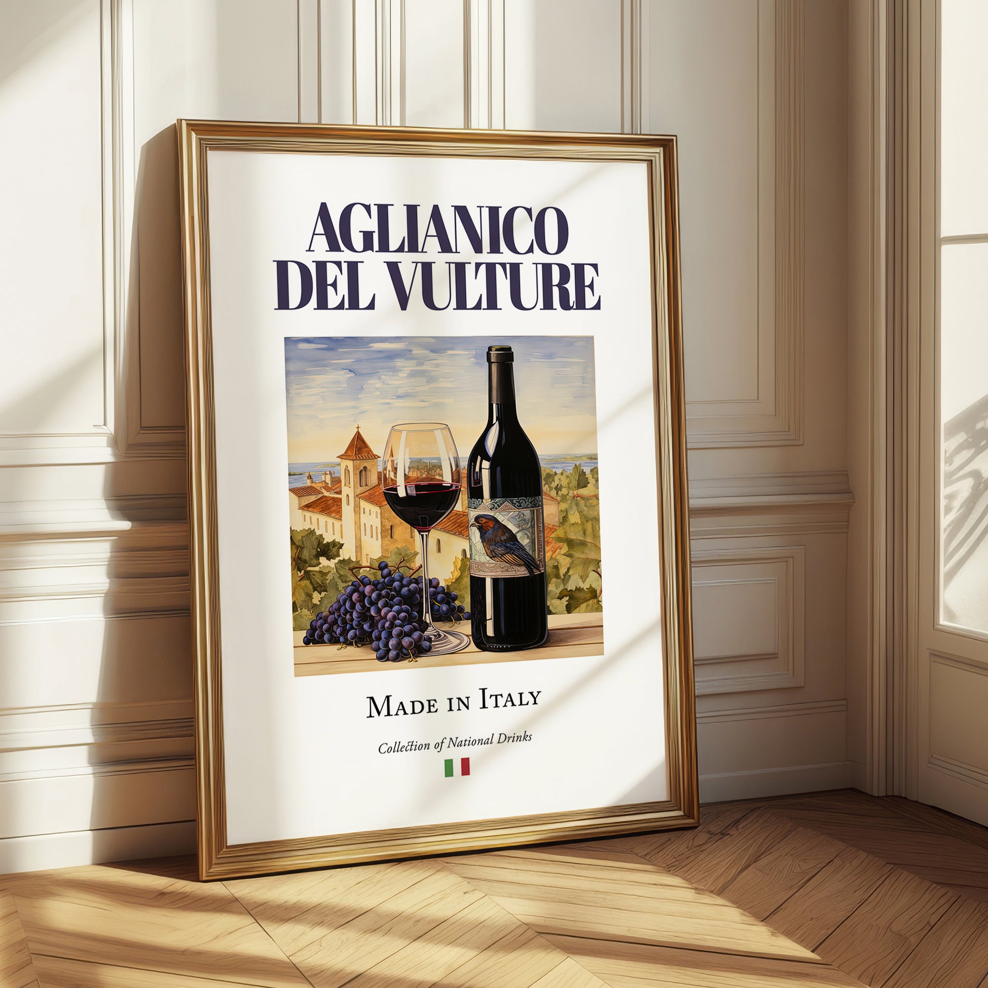 Aglianico del Vulture – Italian Red Wine, Enoteca Painting