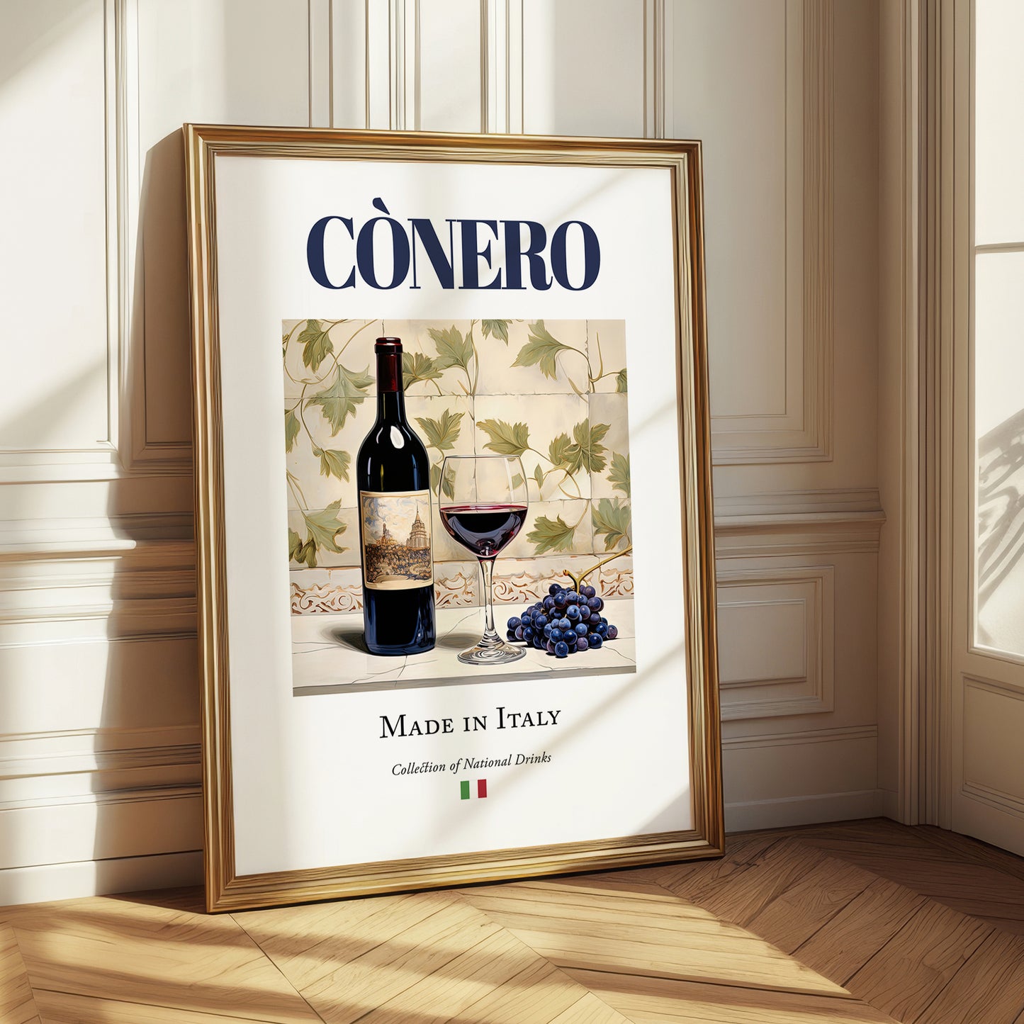 Cònero – Italian Red Wine, Vineyard Terrace Wall Decor