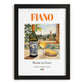 Fiano – Italian White Wine, Tasting Room Poster, in sleek black frame