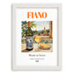 Fiano – Italian White Wine, Tasting Room Poster, placed in minimal white frame