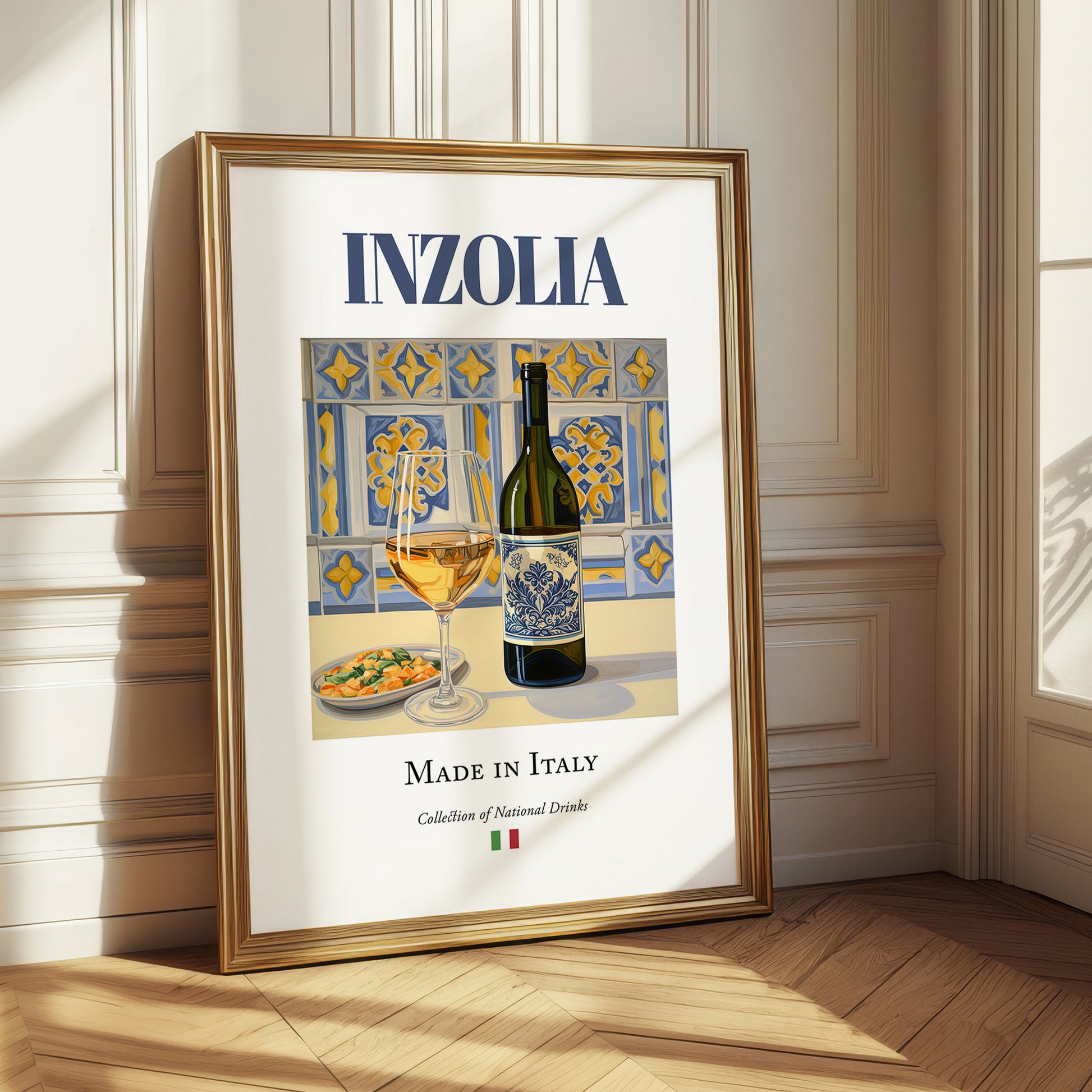 Inzolia – Italian White Wine, Bodega Poster