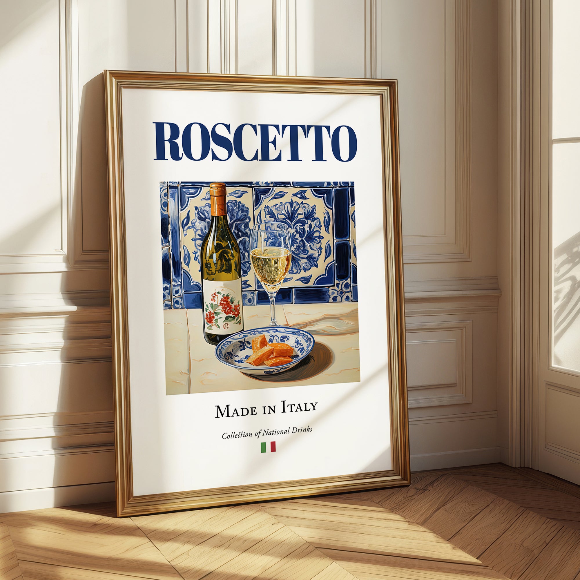 Roscetto – Italian White Wine, Vinoteca Print