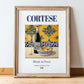 Cortese – Italian White Wine, Vinoteca Wall Decor, in wooden frame leaning on the floor