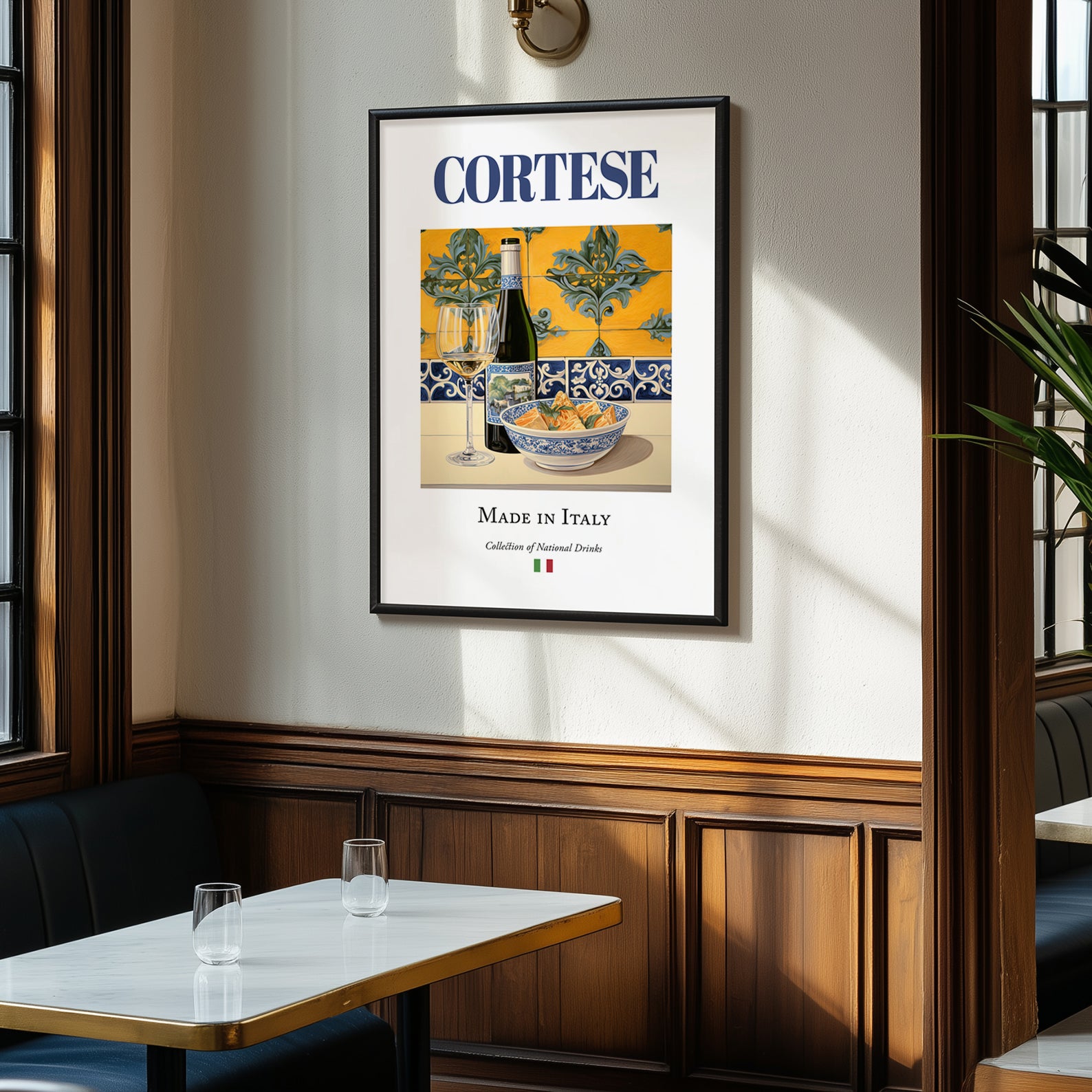 Cortese – Italian White Wine, Vinoteca Wall Decor, clean layout with no caption