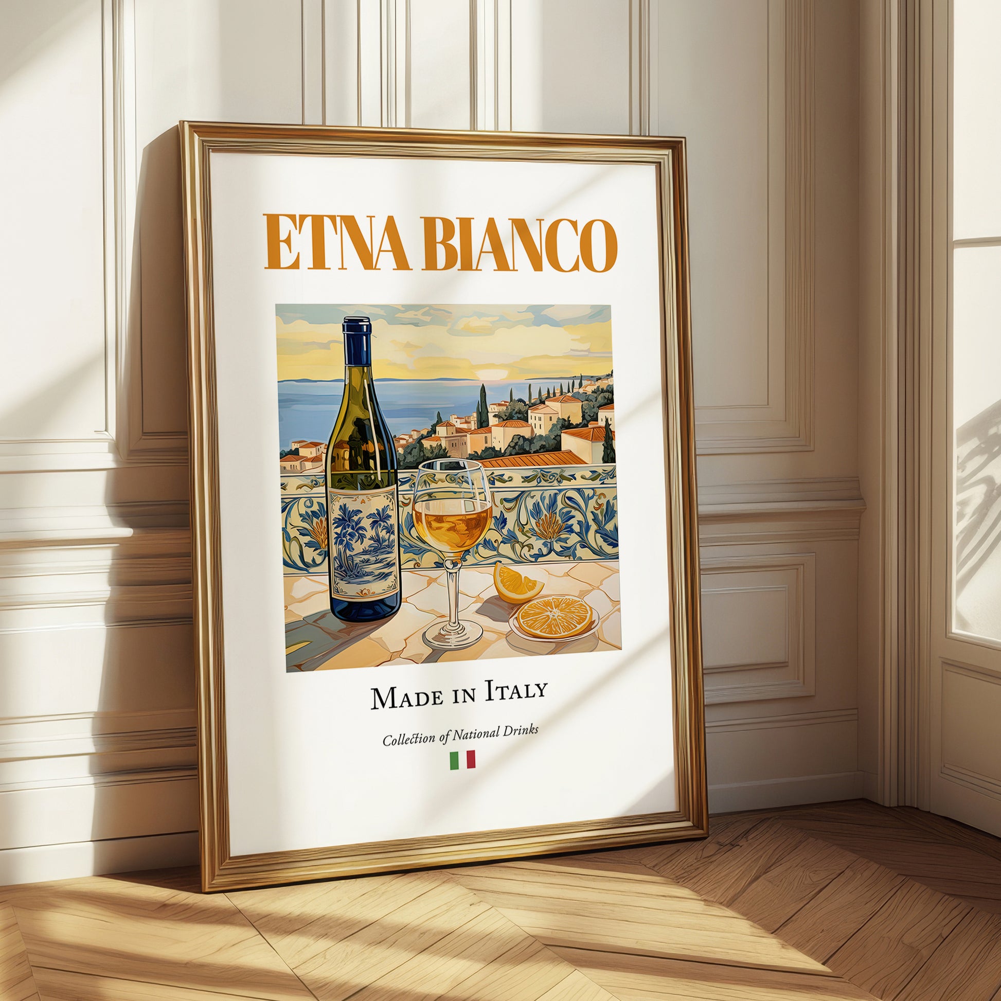 Etna Bianco – Italian White Wine, Vinoteca Print