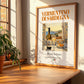 Vermentino di Sardegna – Italian White Wine, Vinoteca Poster, no-text version framed in wood