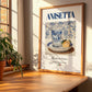 Anisetta – Italian Liqueur Drink, Sky Bar Still Life, no-text version framed in wood
