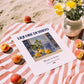 Liquore di mirto – Italian Liqueur Drink, Hotel Lobby Illustration, unframed on coastal sand