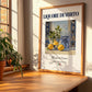 Liquore di mirto – Italian Liqueur Drink, Hotel Lobby Illustration, no-text version framed in wood