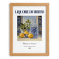 Liquore di mirto – Italian Liqueur Drink, Hotel Lobby Illustration, set in oak frame