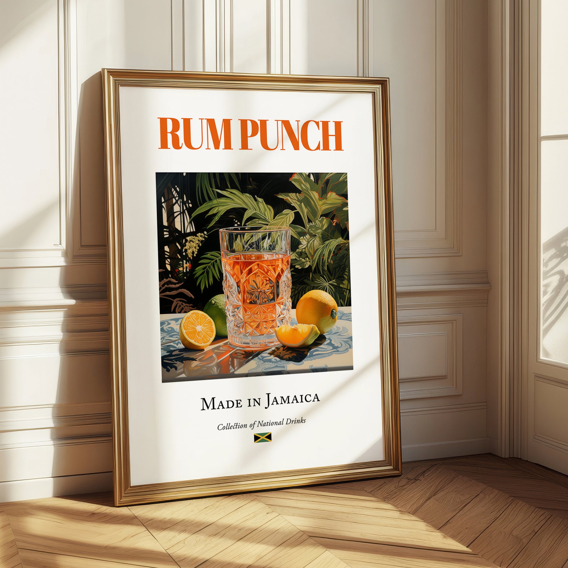 Rum Punch – Jamaican Cocktail Drink, Rooftop Terrace Wall Decor