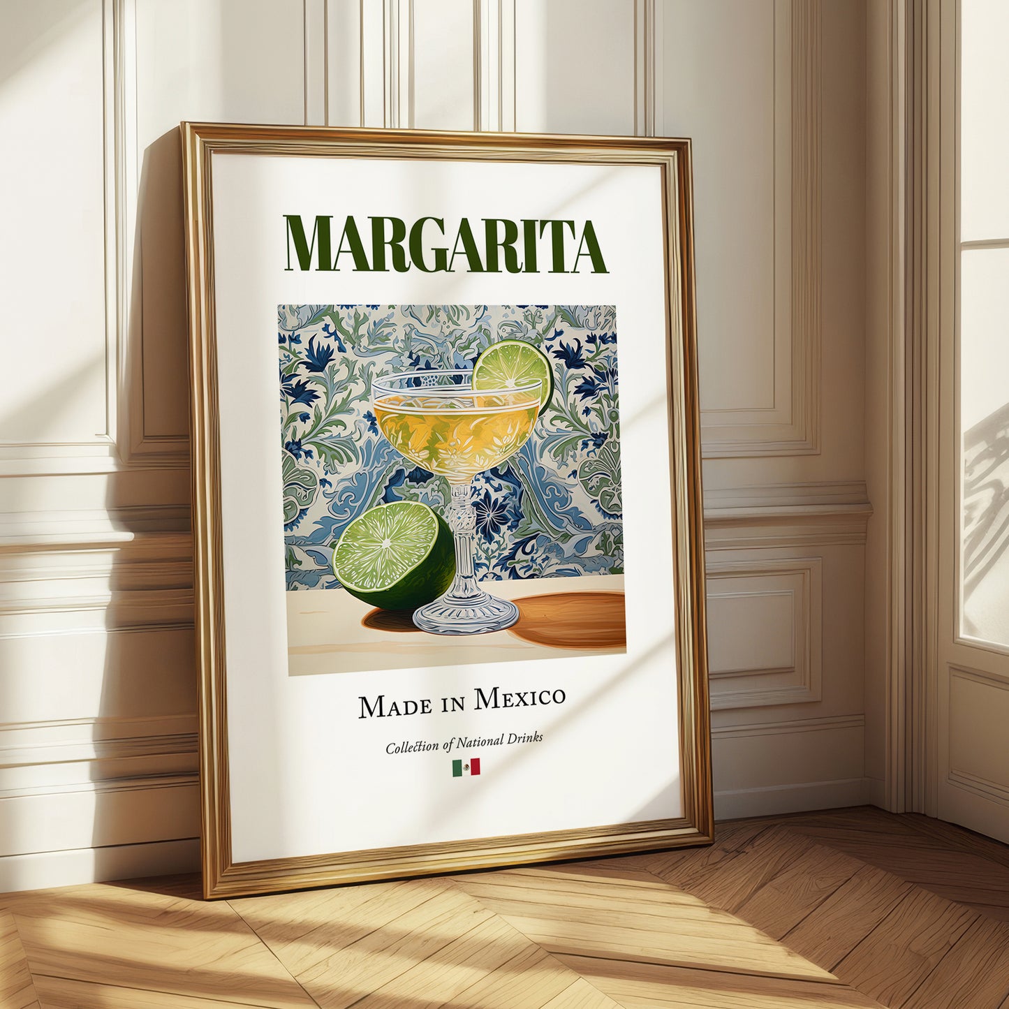 Margarita – Mexican Cocktail Drink, Beach Bar Poster
