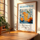 Aguas Frescas – Mexican Beverage Drink, Sky Bar Poster, no-text version framed in wood