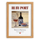 Ruby Port – Portuguese Dessert Wine, Wine Bar Print, set in oak frame