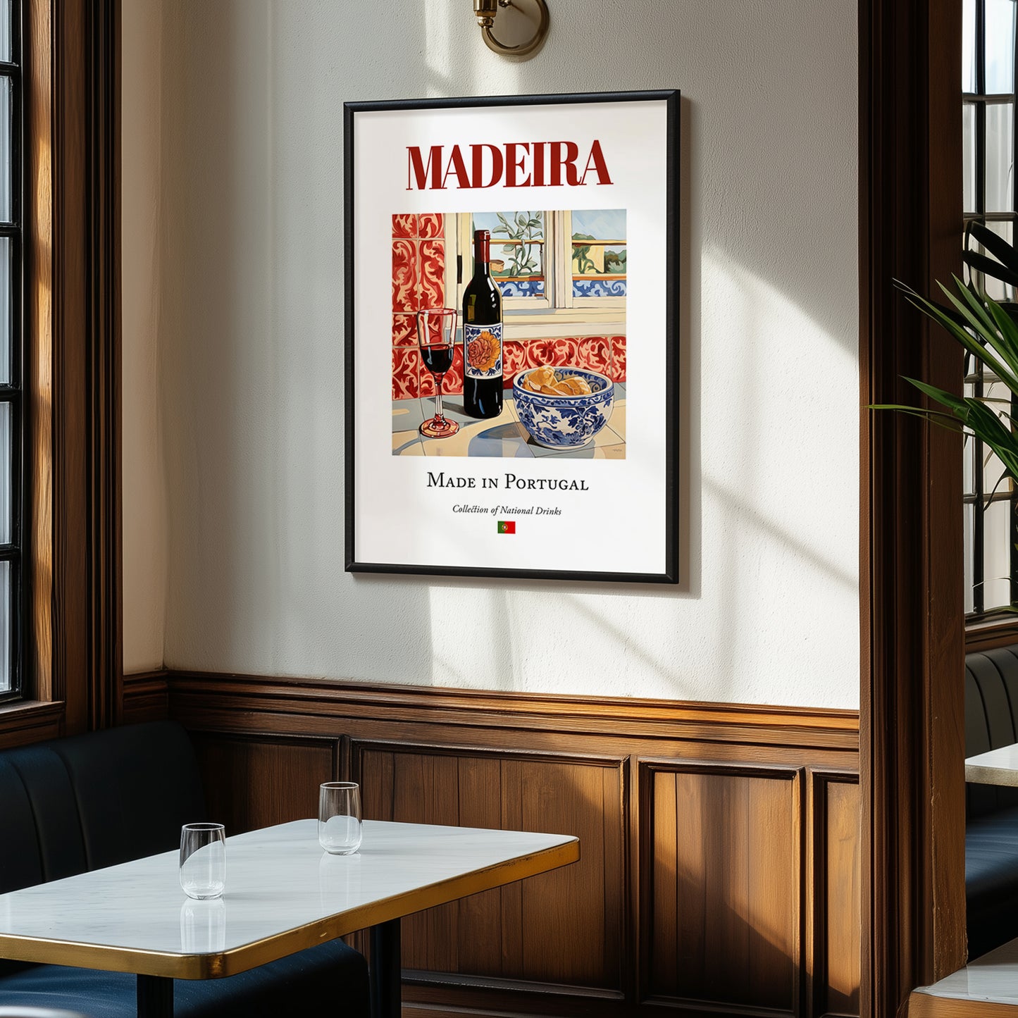 Madeira (wine) – Portuguese Dessert Wine, Wine Bar Wall Art, clean layout with no caption