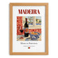 Madeira (wine) – Portuguese Dessert Wine, Wine Bar Wall Art, set in oak frame