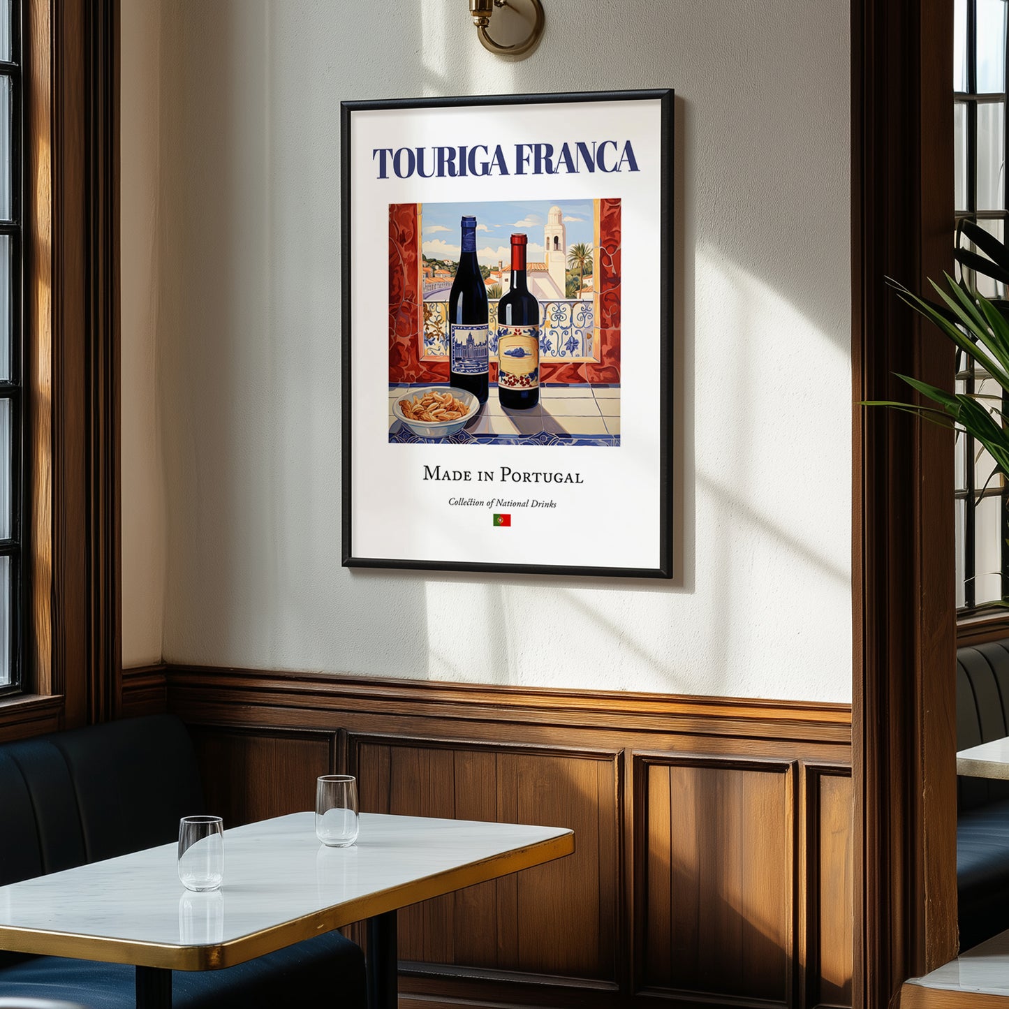 Touriga Franca – Portuguese Red Wine, Wine Bar Print, clean layout with no caption
