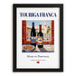 Touriga Franca – Portuguese Red Wine, Wine Bar Print, in sleek black frame