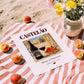 Castelão – Portuguese Red Wine, Wine Bar Poster, unframed on coastal sand