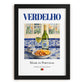Verdelho – Portuguese White Wine, Vinoteca Illustration, in sleek black frame