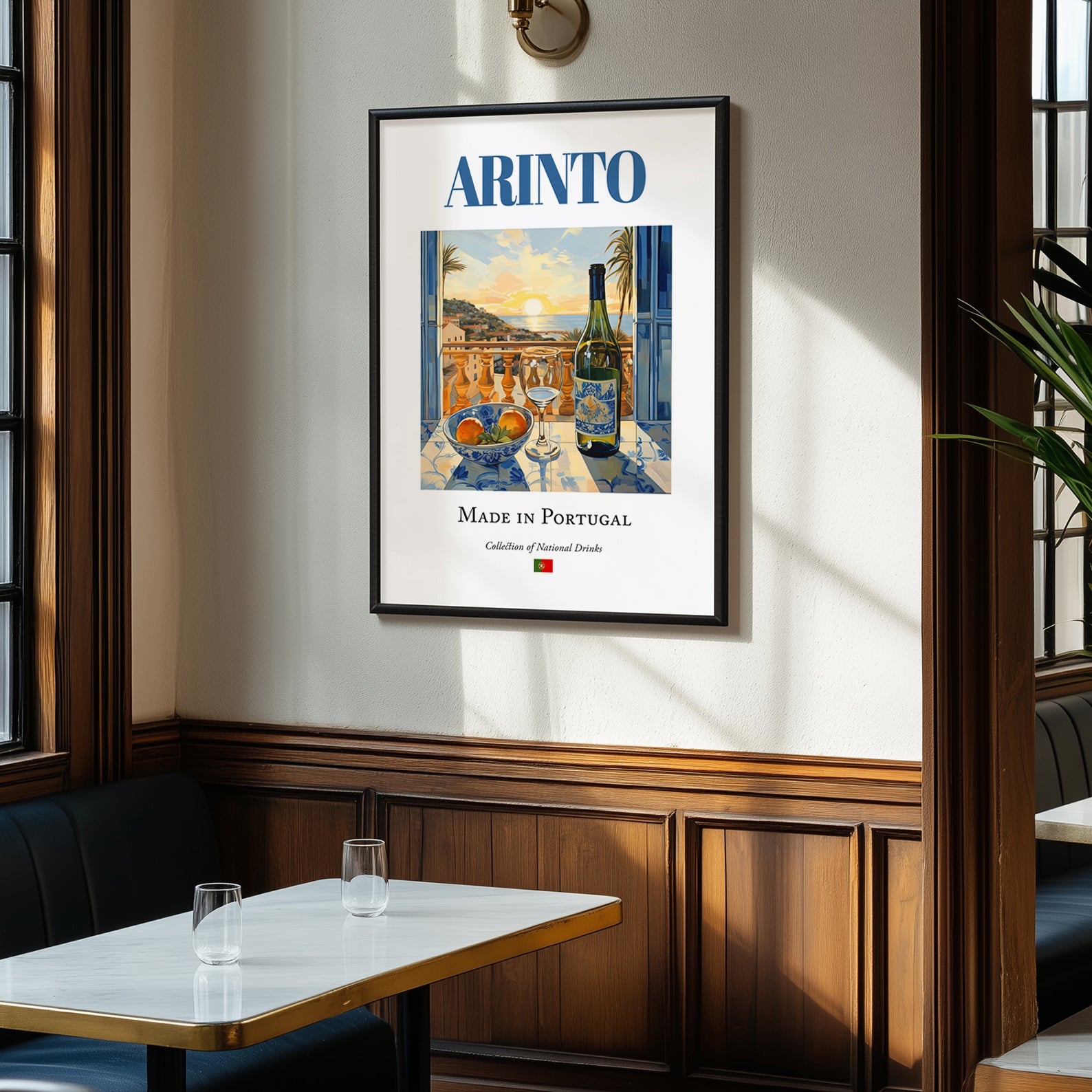 Arinto – Portuguese White Wine, Vinoteca Wall Art, clean layout with no caption