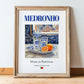 Medronho (brandy) – Portuguese Spirit Drink, Hotel Lobby Painting, in wooden frame leaning on the floor