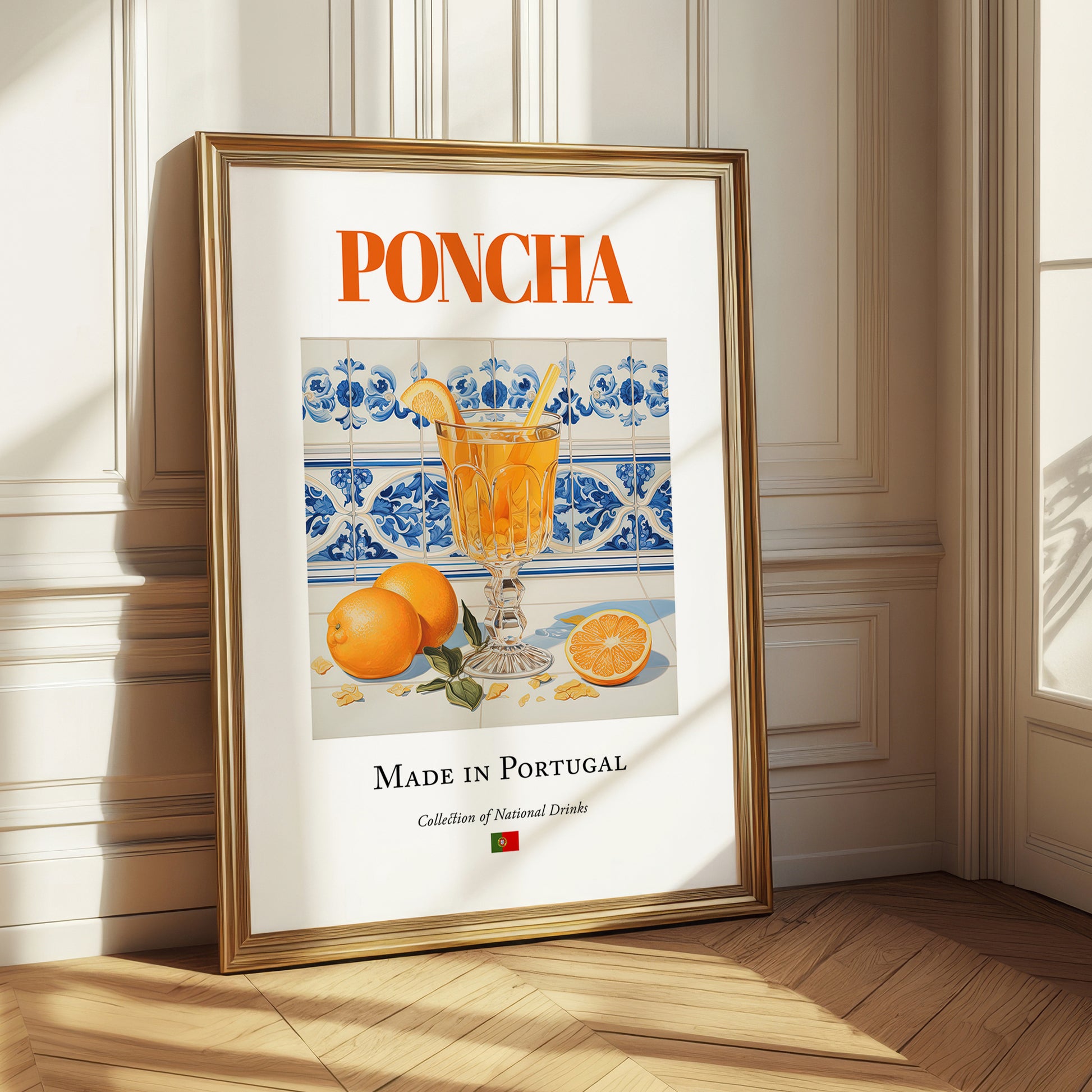 Poncha – Portuguese Liqueur Drink, Sky Bar Illustration