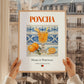 Poncha – Portuguese Liqueur Drink, Sky Bar Illustration, styled in a charming Paris street view