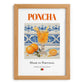 Poncha – Portuguese Liqueur Drink, Sky Bar Illustration, set in oak frame