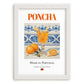 Poncha – Portuguese Liqueur Drink, Sky Bar Illustration, placed in minimal white frame